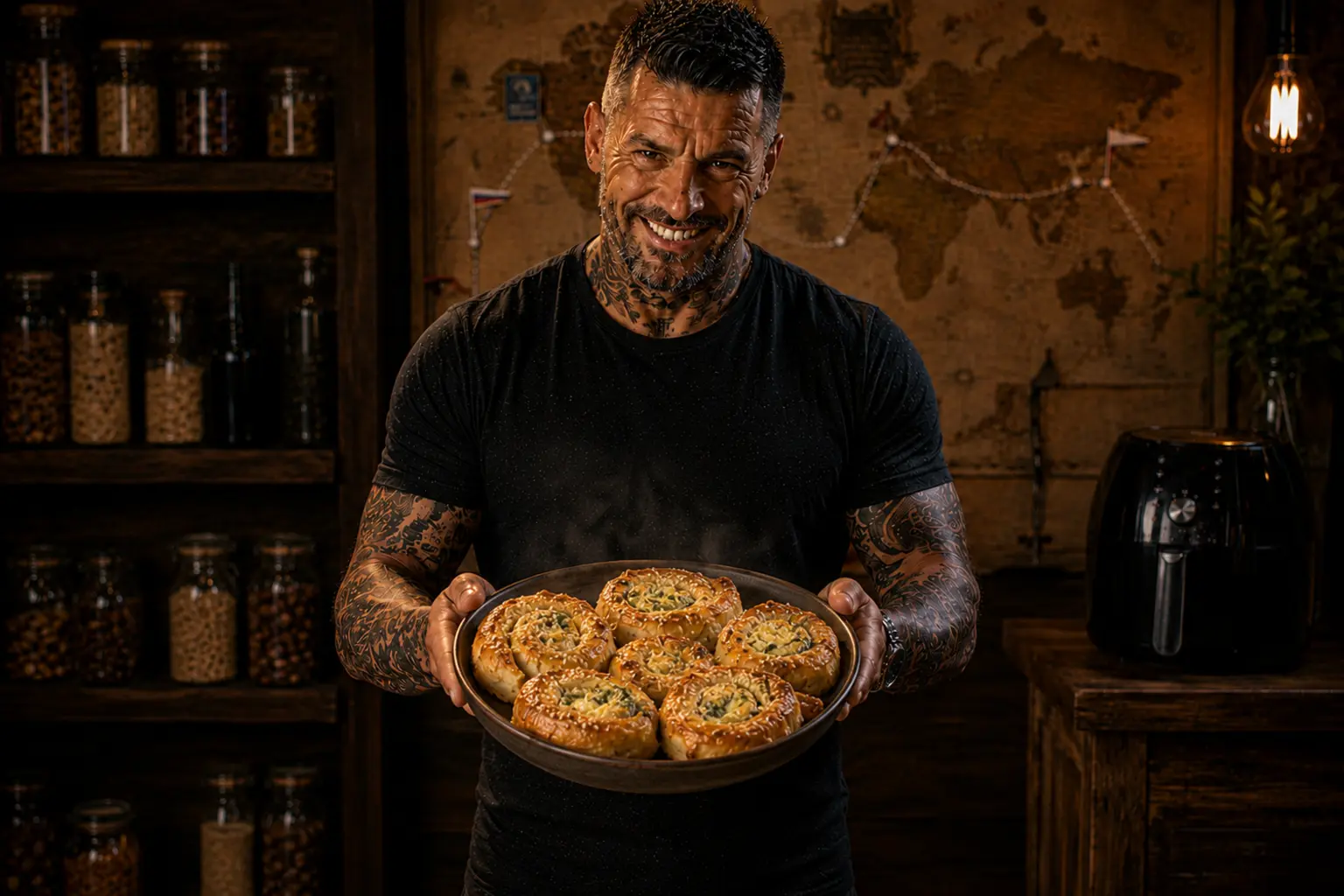 Air-Fryer Bulgarian Sirene & Spinach Banitsa Spirals