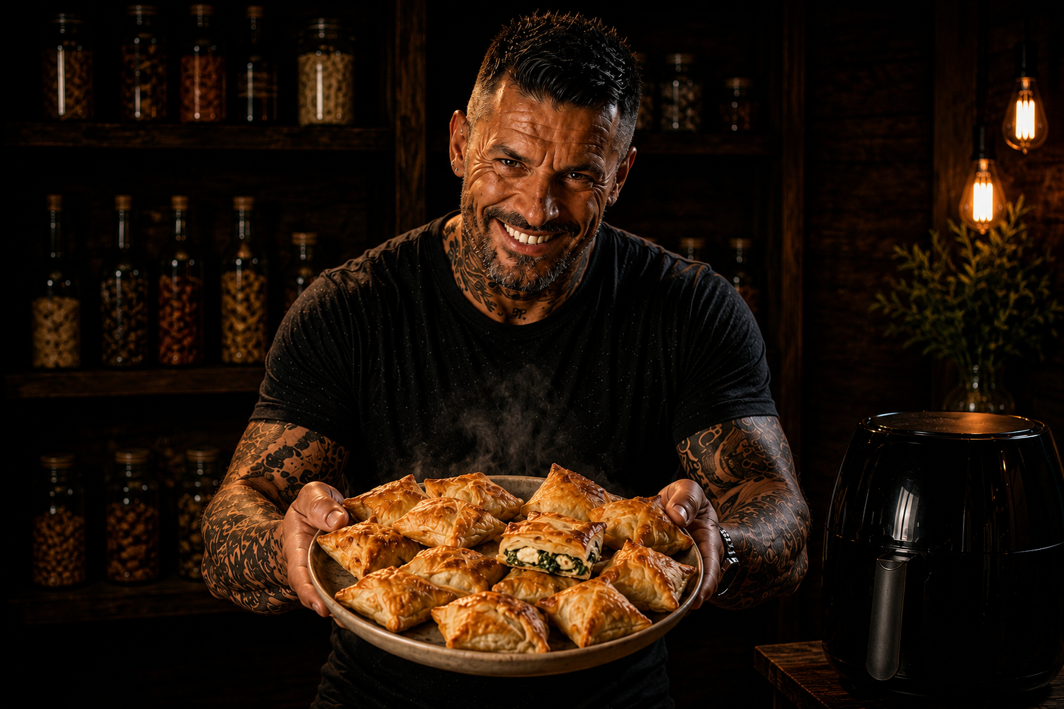 Air-Fryer Greek Chicken Spanakopita Parcels