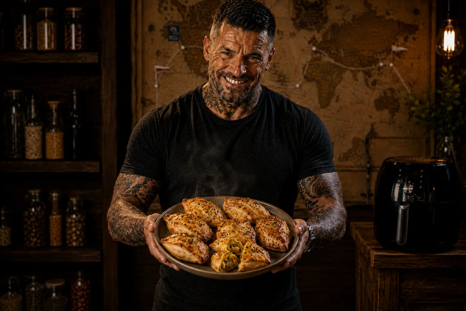 Air-Fryer Maltese Curried Pea Pastizzi Parcels