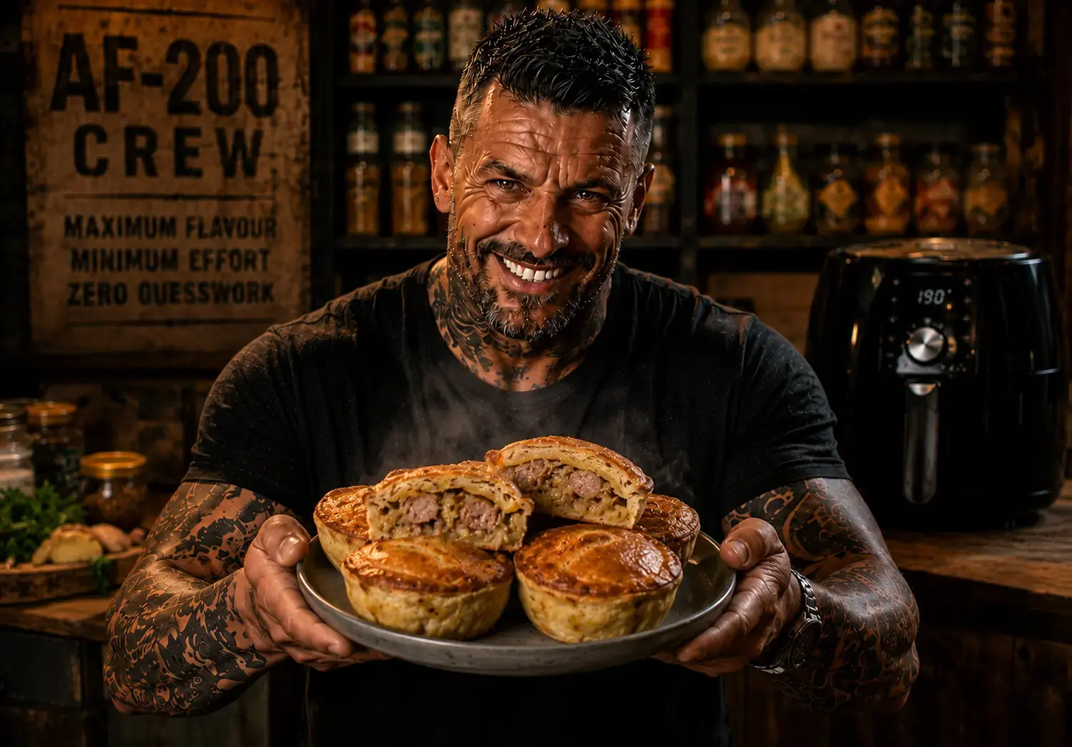 Air Fryer Irish Boxty Sausage & Cabbage Pies