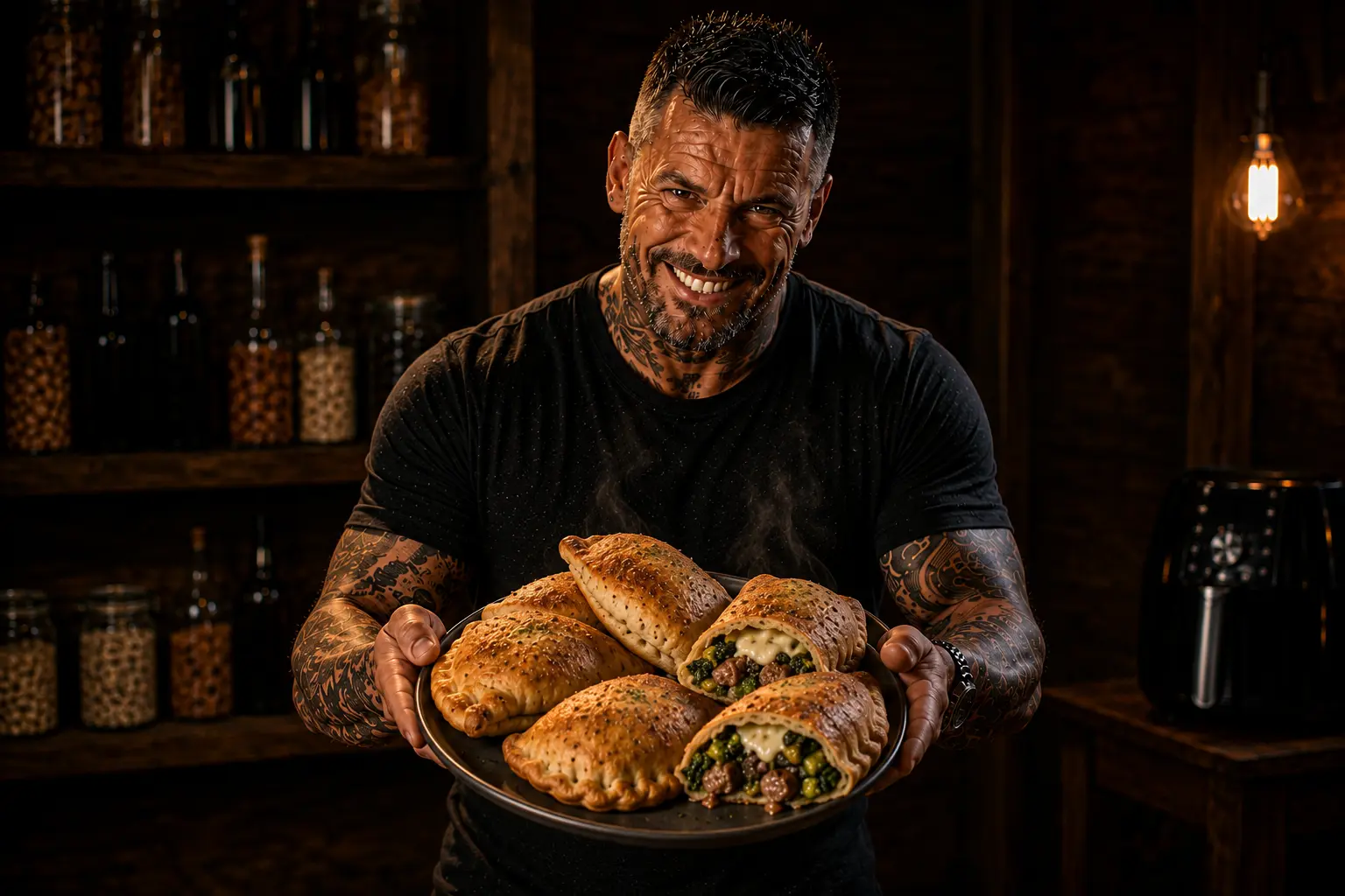Air Fryer Neapolitan Sausage & Friarielli Calzone Parcels
