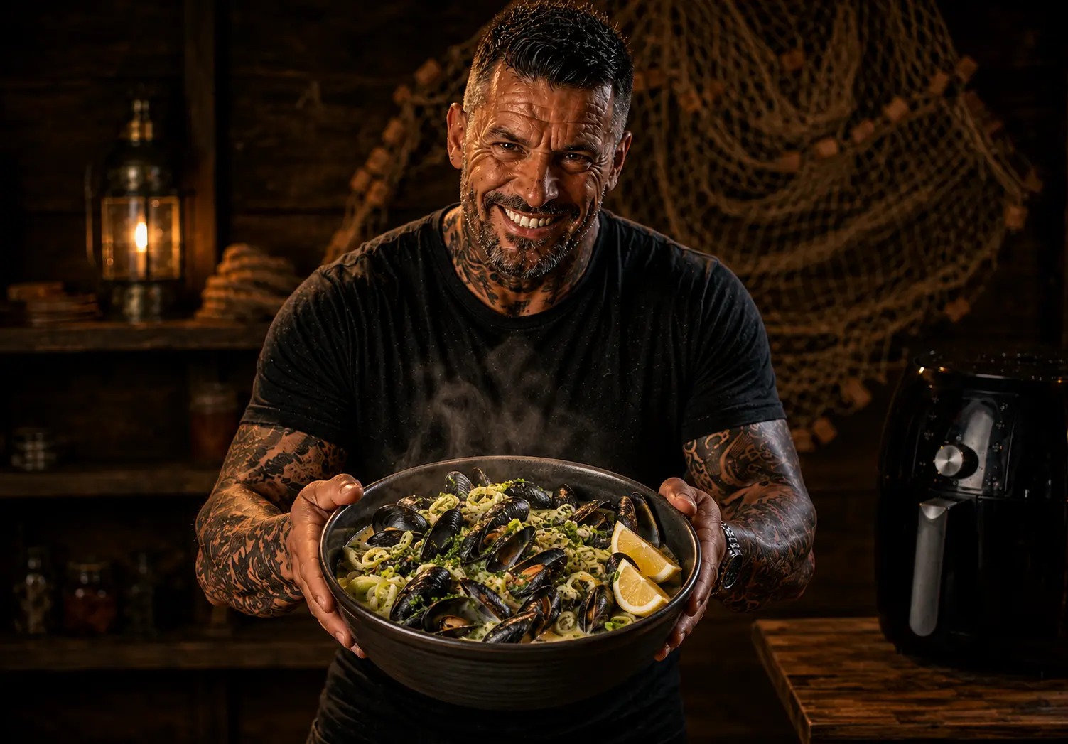 Air Fryer Belgian Beer & Leek Mussel Pots