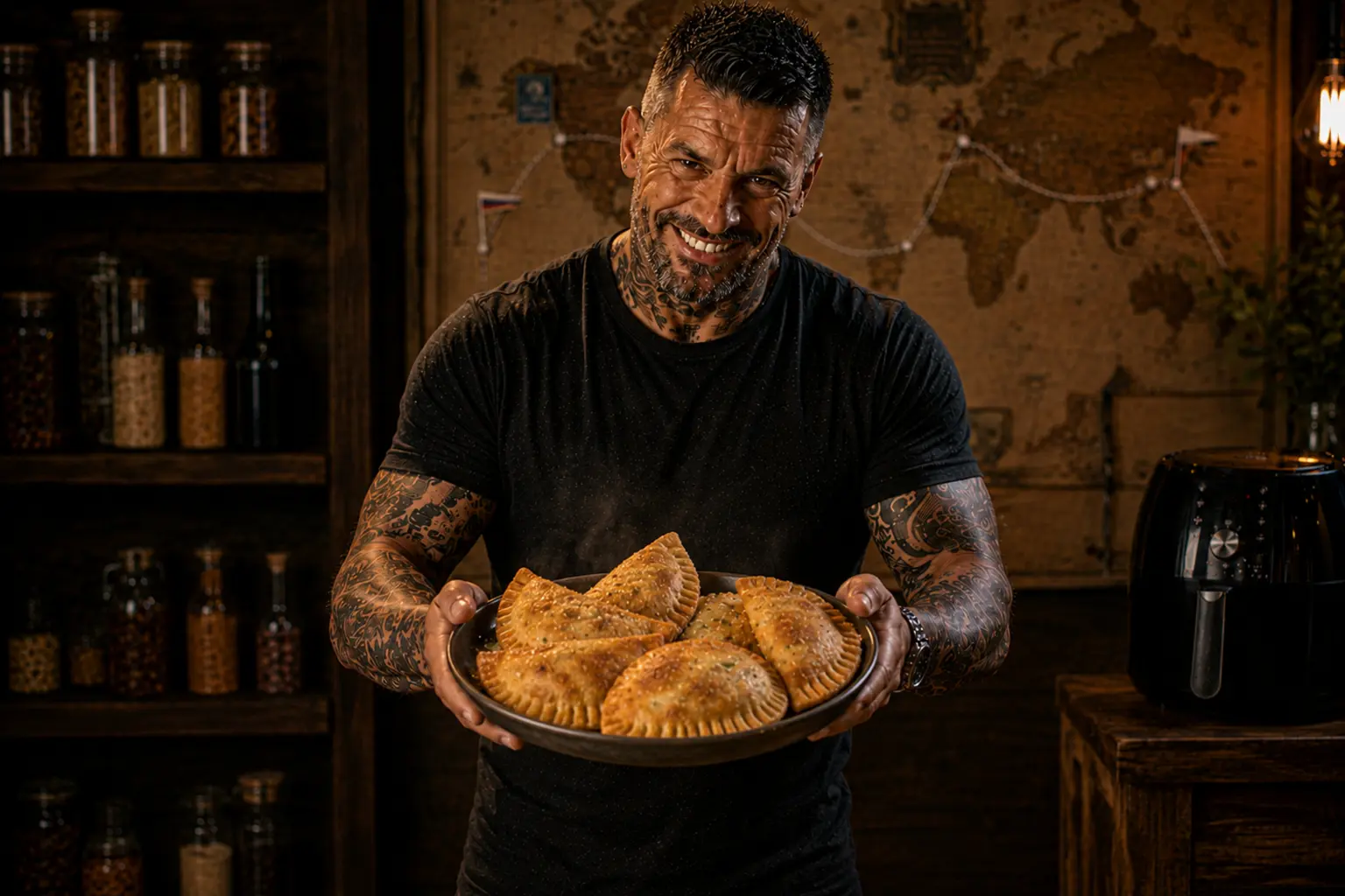 Air-Fryer Mongolian Khuushuur Beef Pastry Pockets