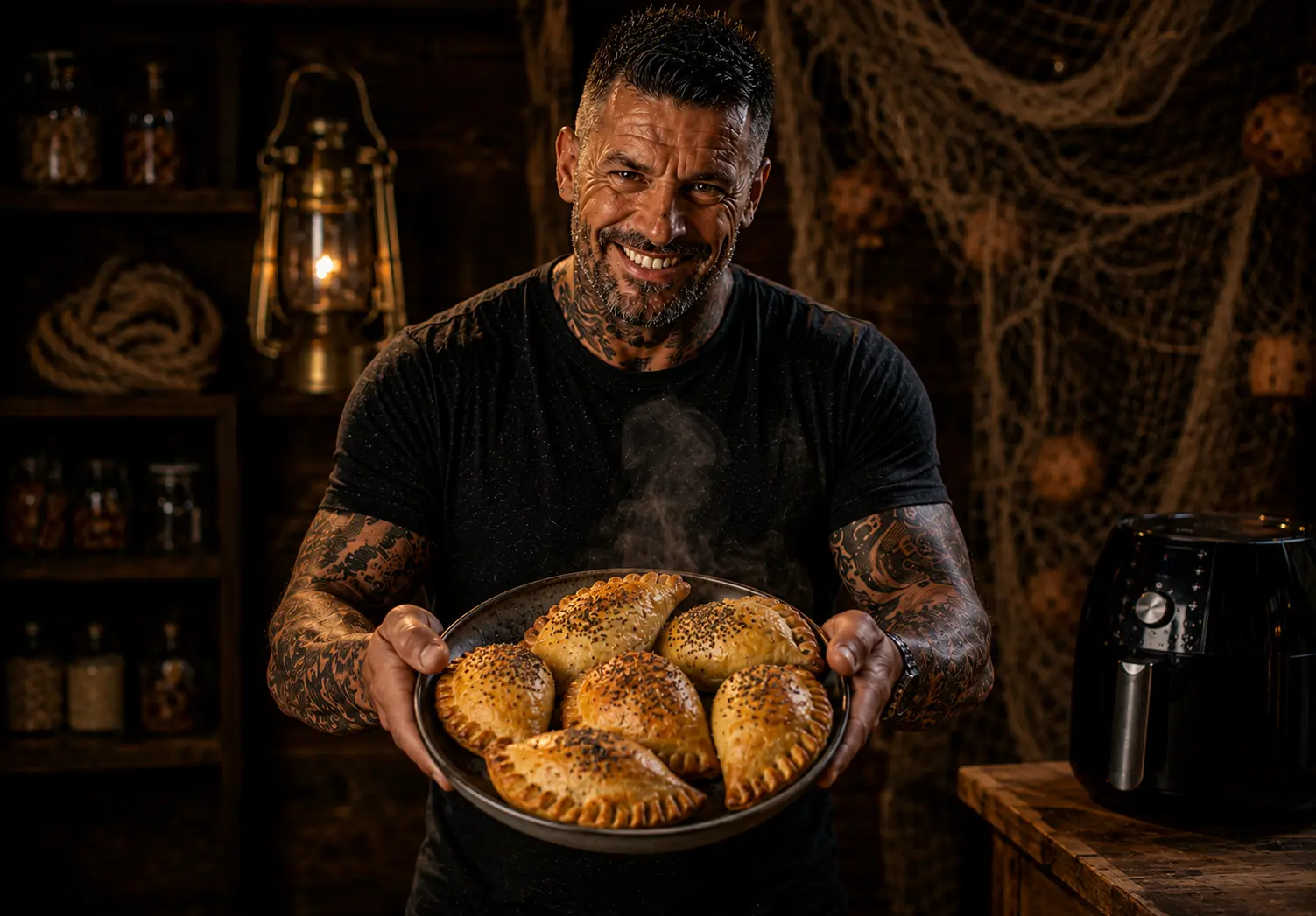 Air Fryer Cornish Crab & Leek Pasty Parcels