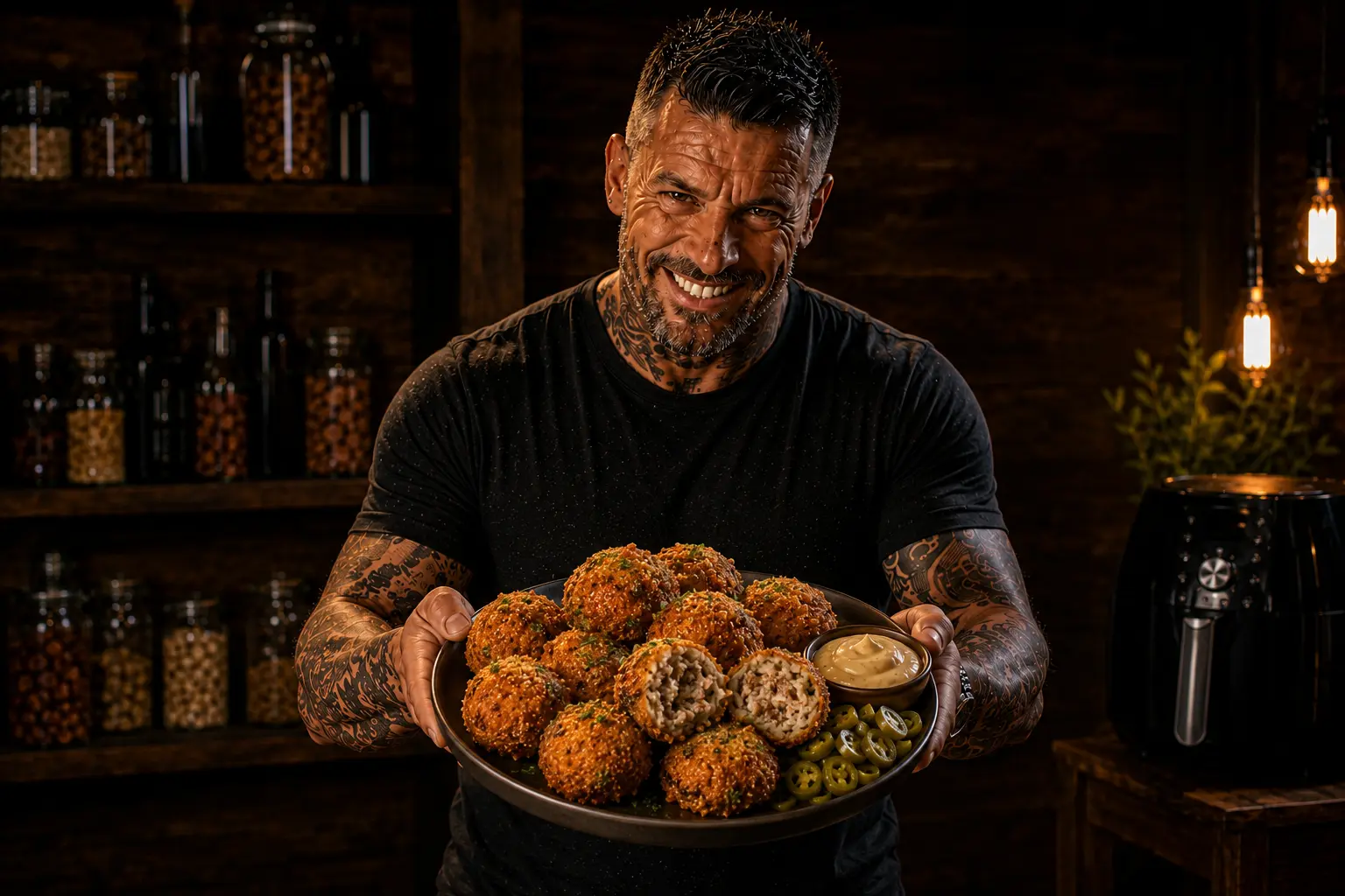 Air Fryer Louisiana Boudin Pork Rice Croquettes
