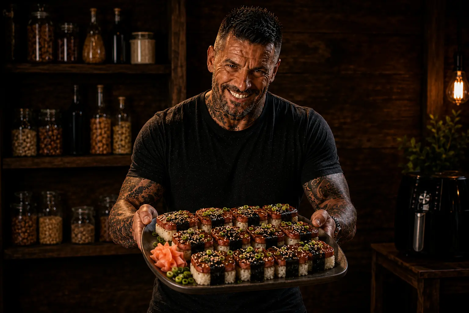 Air Fryer Hawaiian Spam Musubi Bites