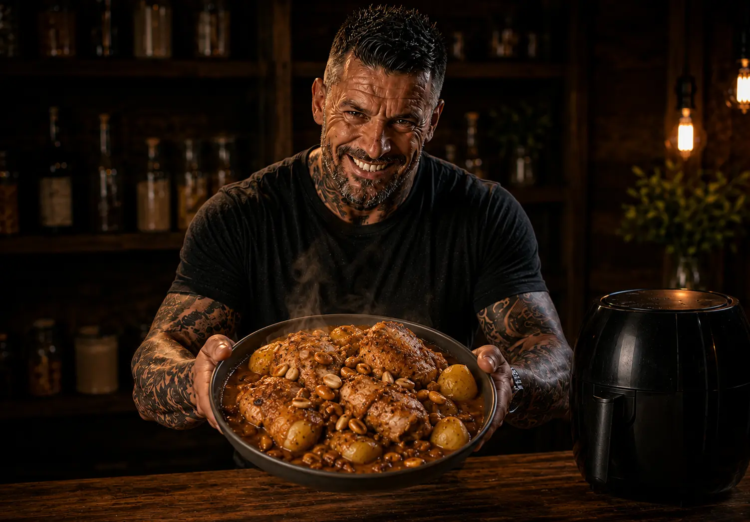 Air-Fryer Thai Massaman Chicken Potato Pots