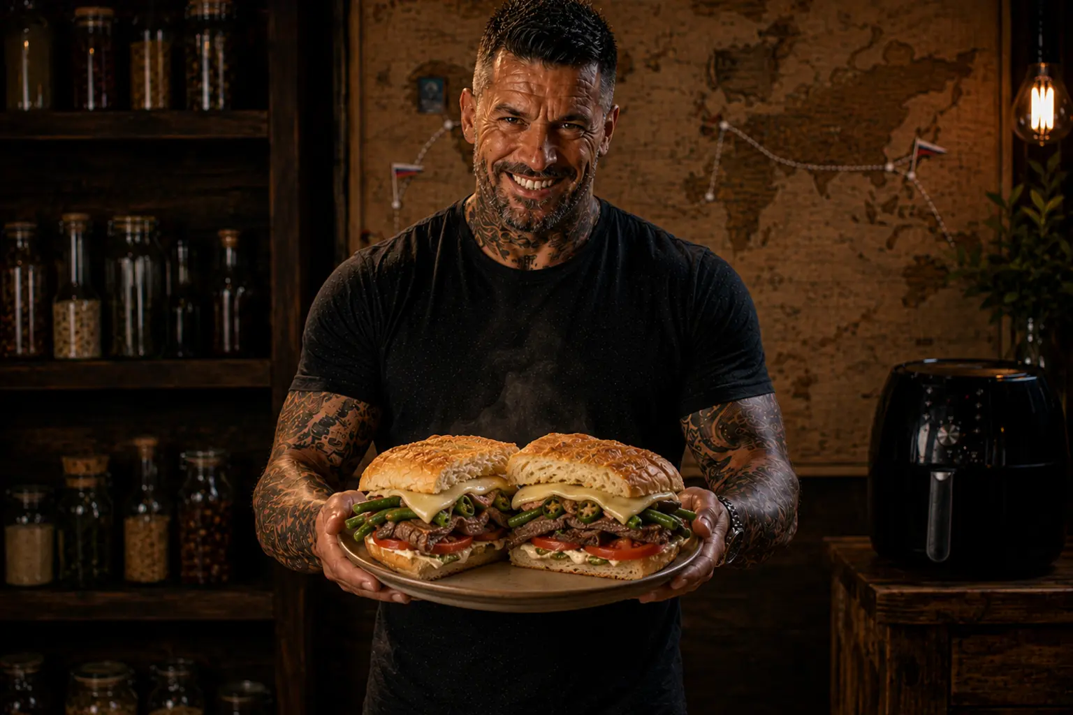 Air-Fryer Chilean Chacarero Steak Sandwich Melts
