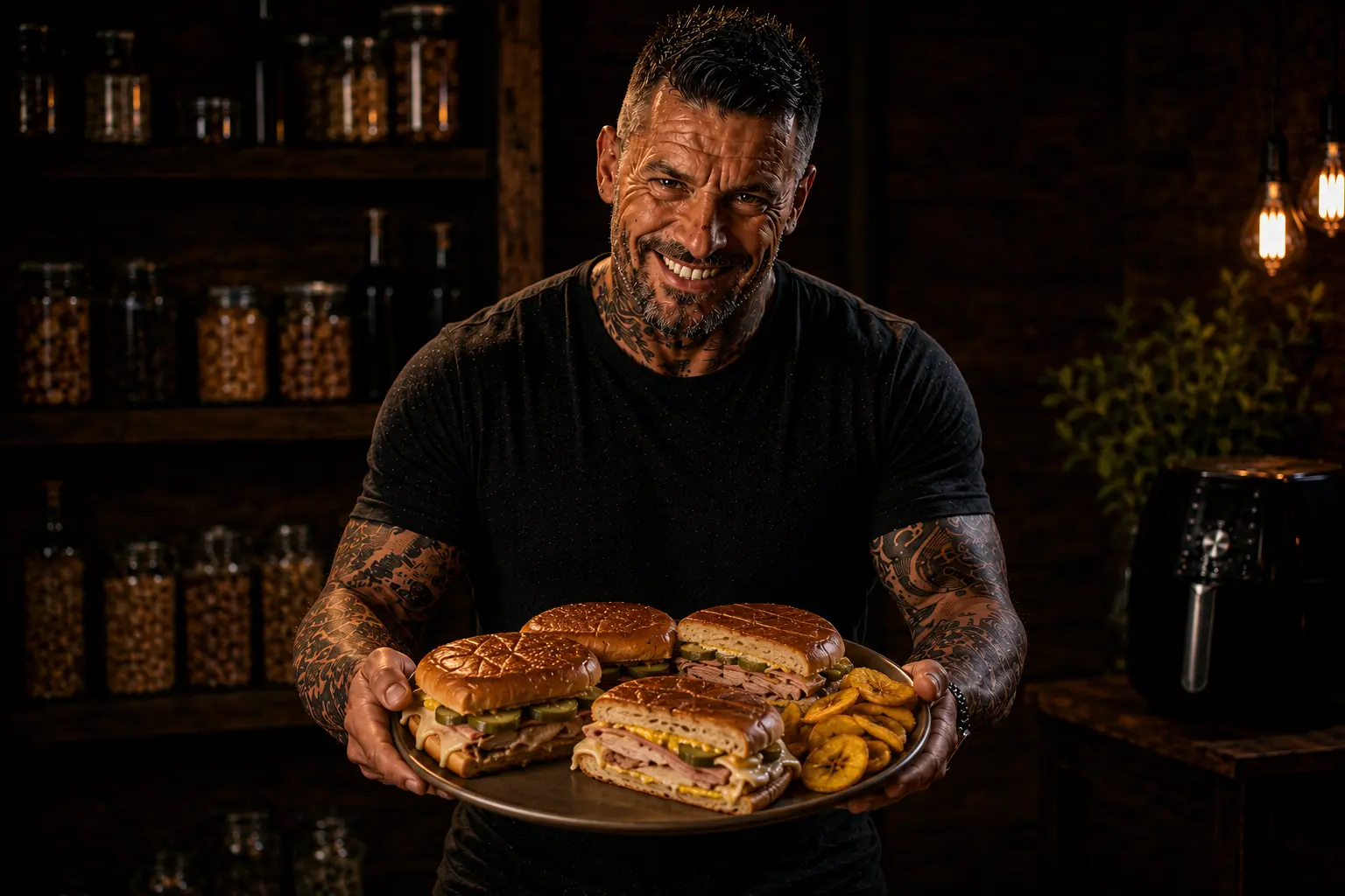 Air Fryer Cuban Medianoche Pork Sandwich Melts