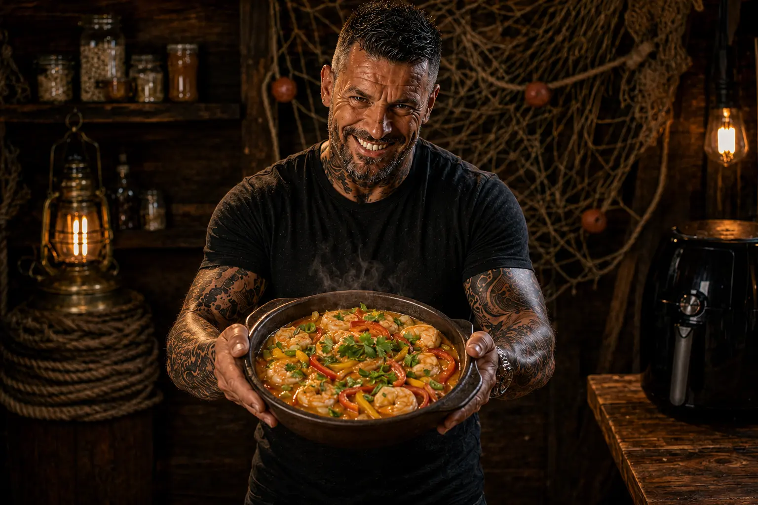 Air Fryer Brazilian Moqueca Prawn & Coconut Pepper Pots