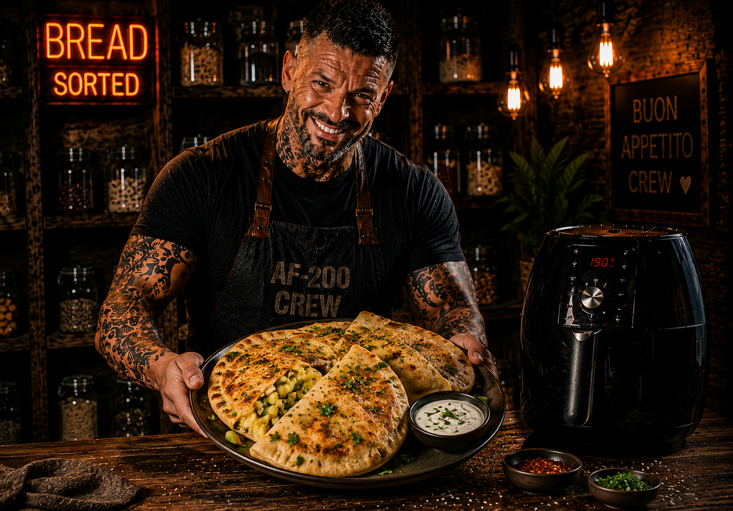 Air-Fryer Afghan Bolani Flatbreads