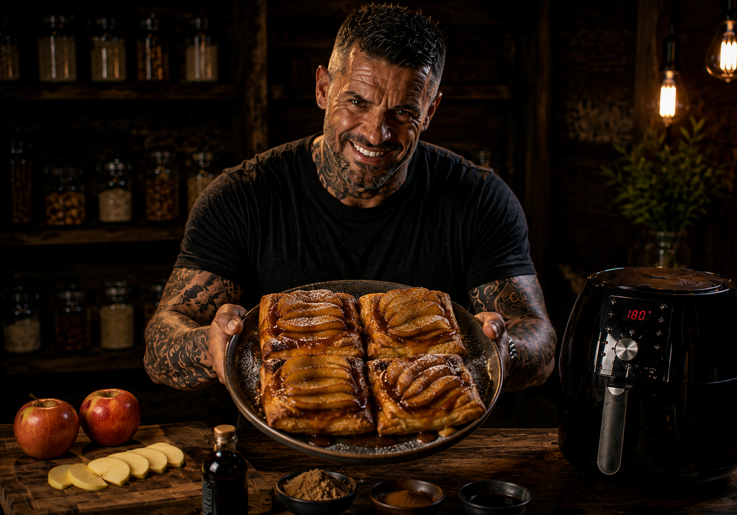 Air-Fryer Apple Tarte Tatin Pastry Squares