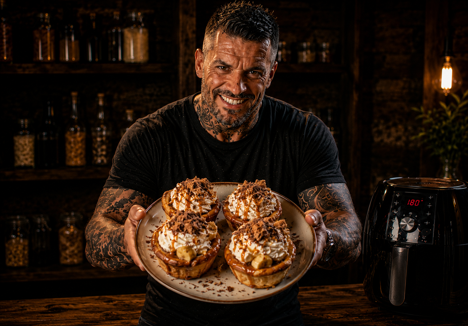 Air-Fryer Banoffee Pie Pastry Pots