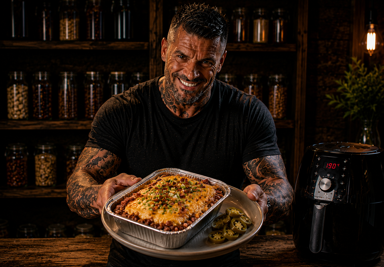 Air Fryer BBQ Pit Beans & Cornbread Cobbler Pots