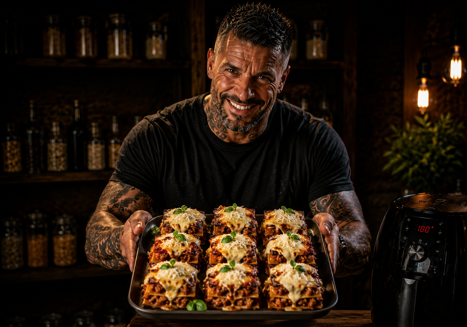 Air-Fryer Beef Lasagne Bite Stacks