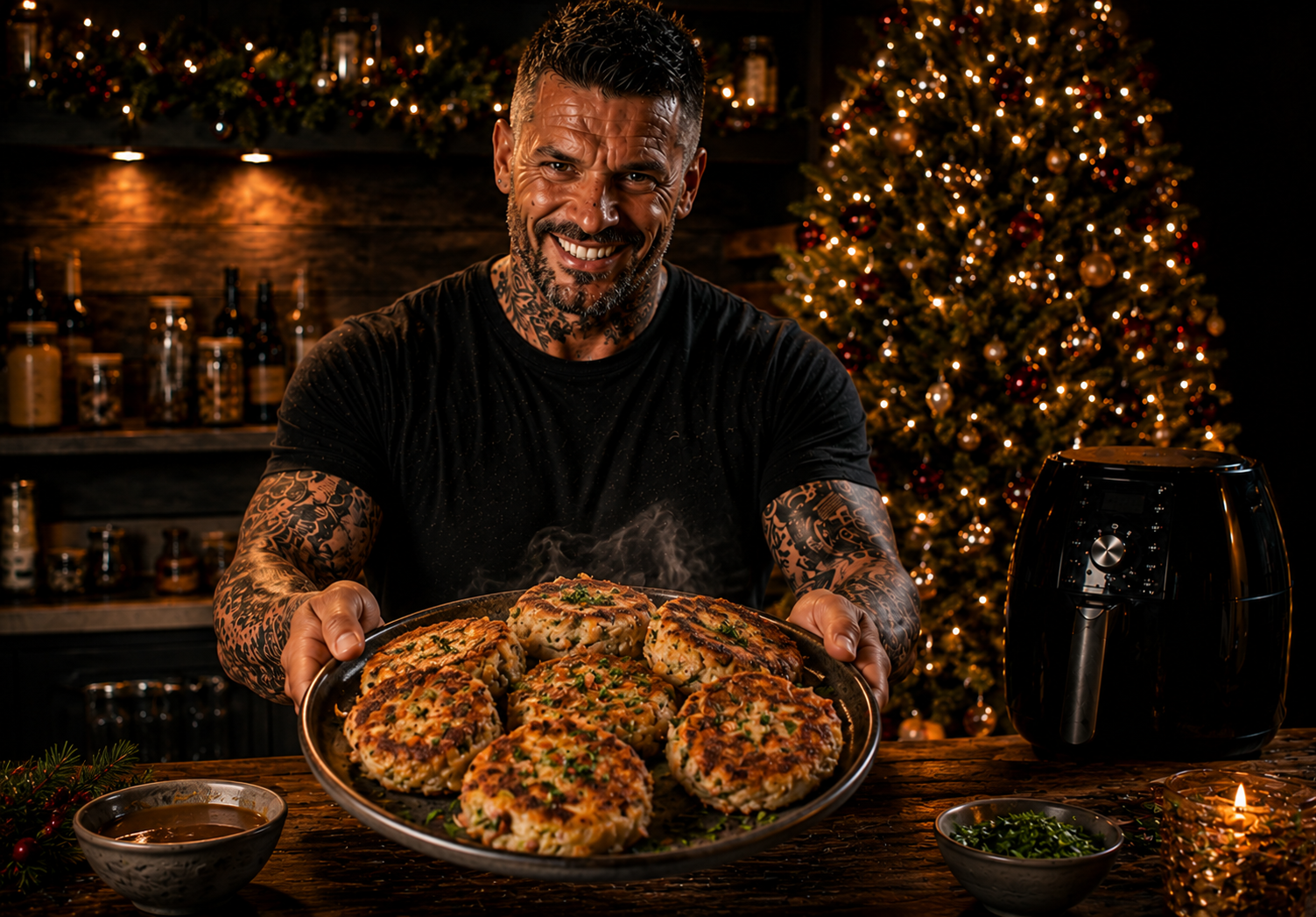 Air-Fryer Boxing Day Bubble & Squeak Cakes