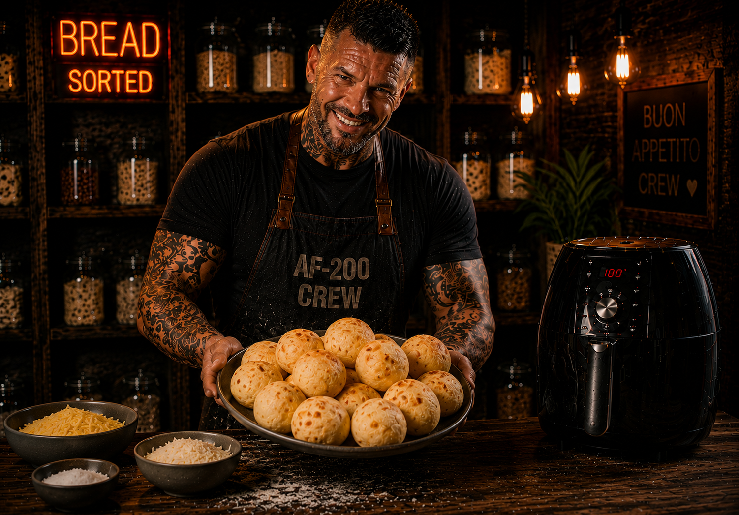 Air-Fryer Brazilian Pão De Queijo