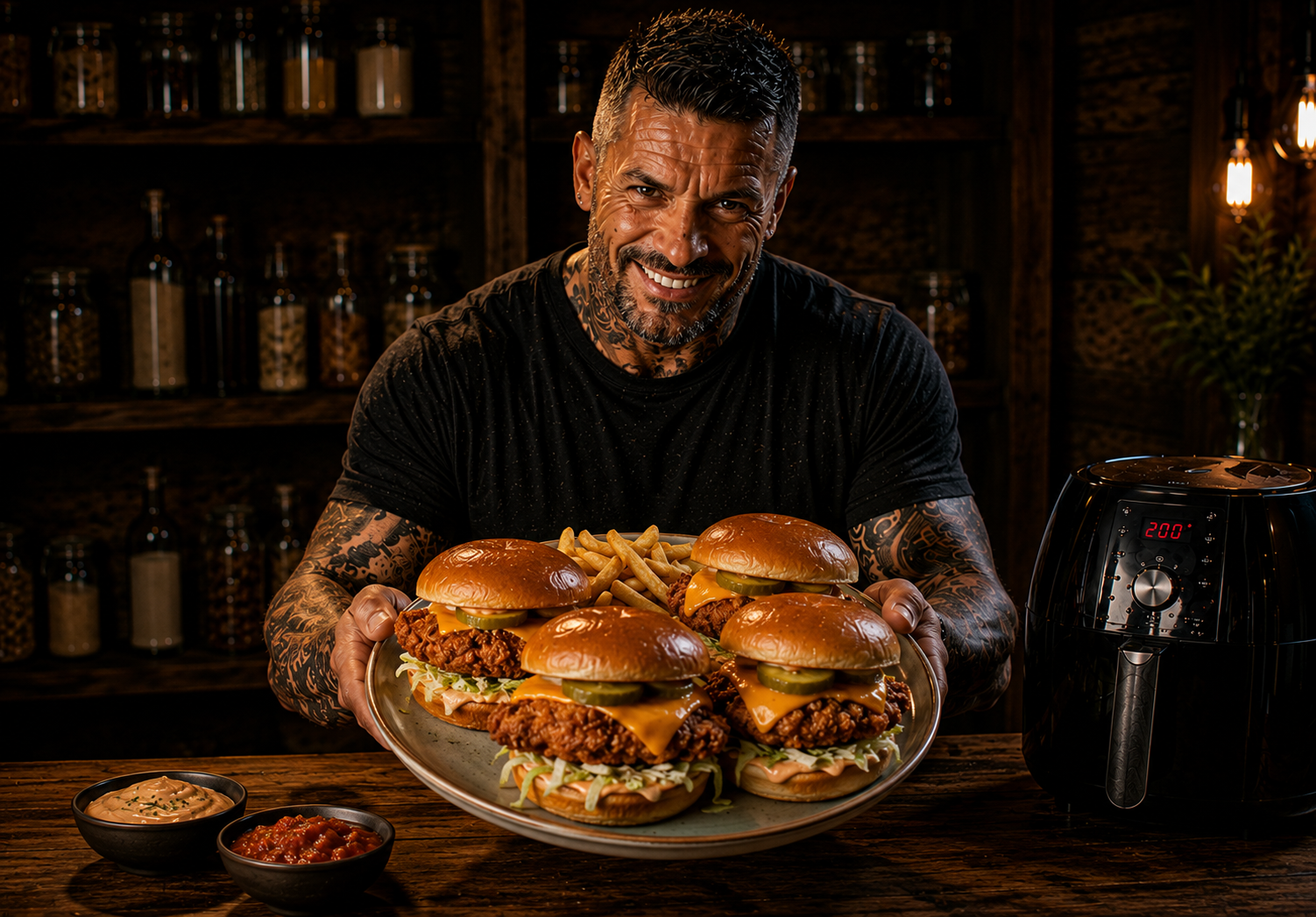 Air-Fryer Buttermilk-Style Chicken Burger Fillets
