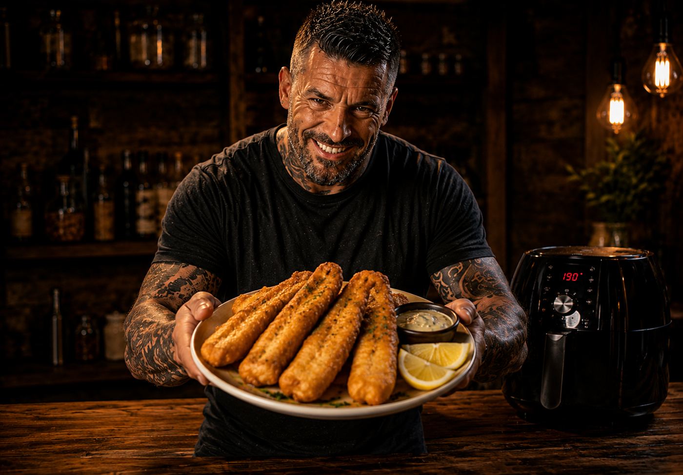 Air-Fryer Beer-Battered Cod Goujons