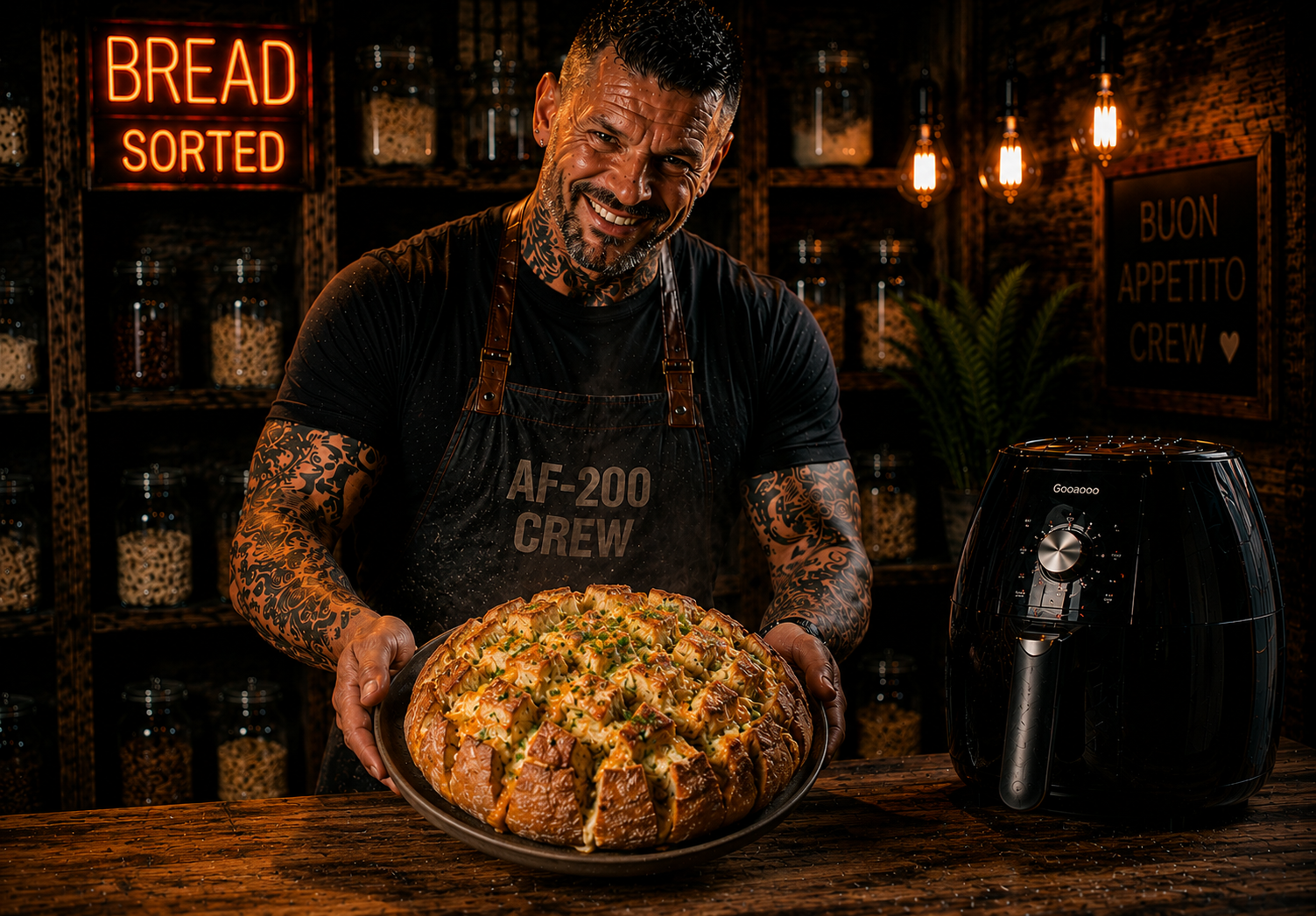 Air-Fryer Cheese & Onion Bloom Loaf