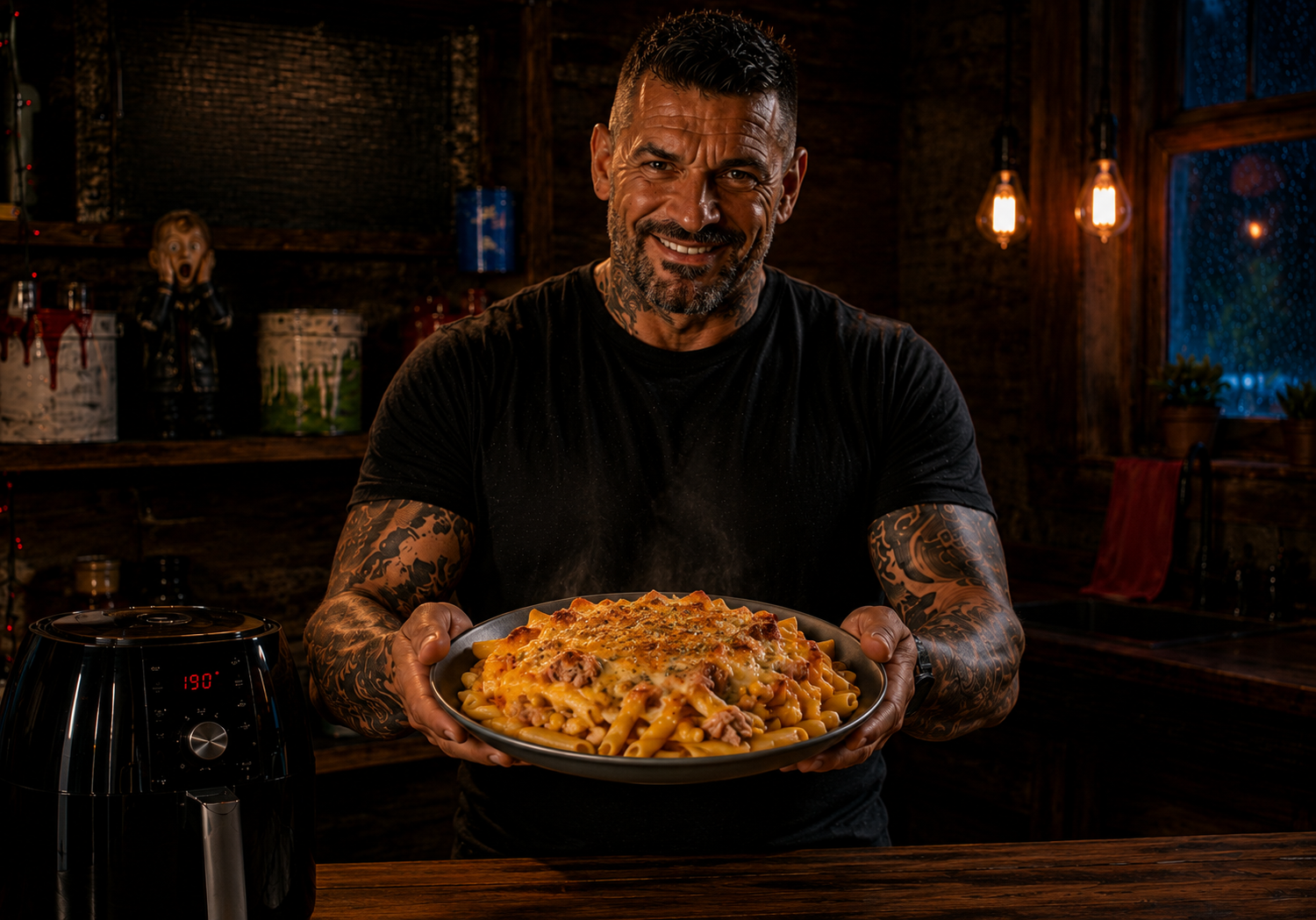 Air-Fryer Cheesy Tuna Pasta Pot