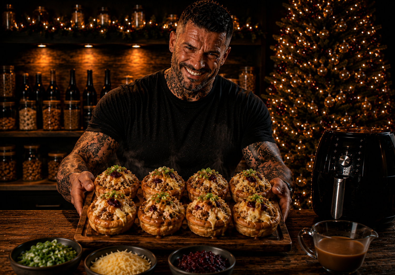 Air-Fryer Christmas Loaded Yorkshire Puddings