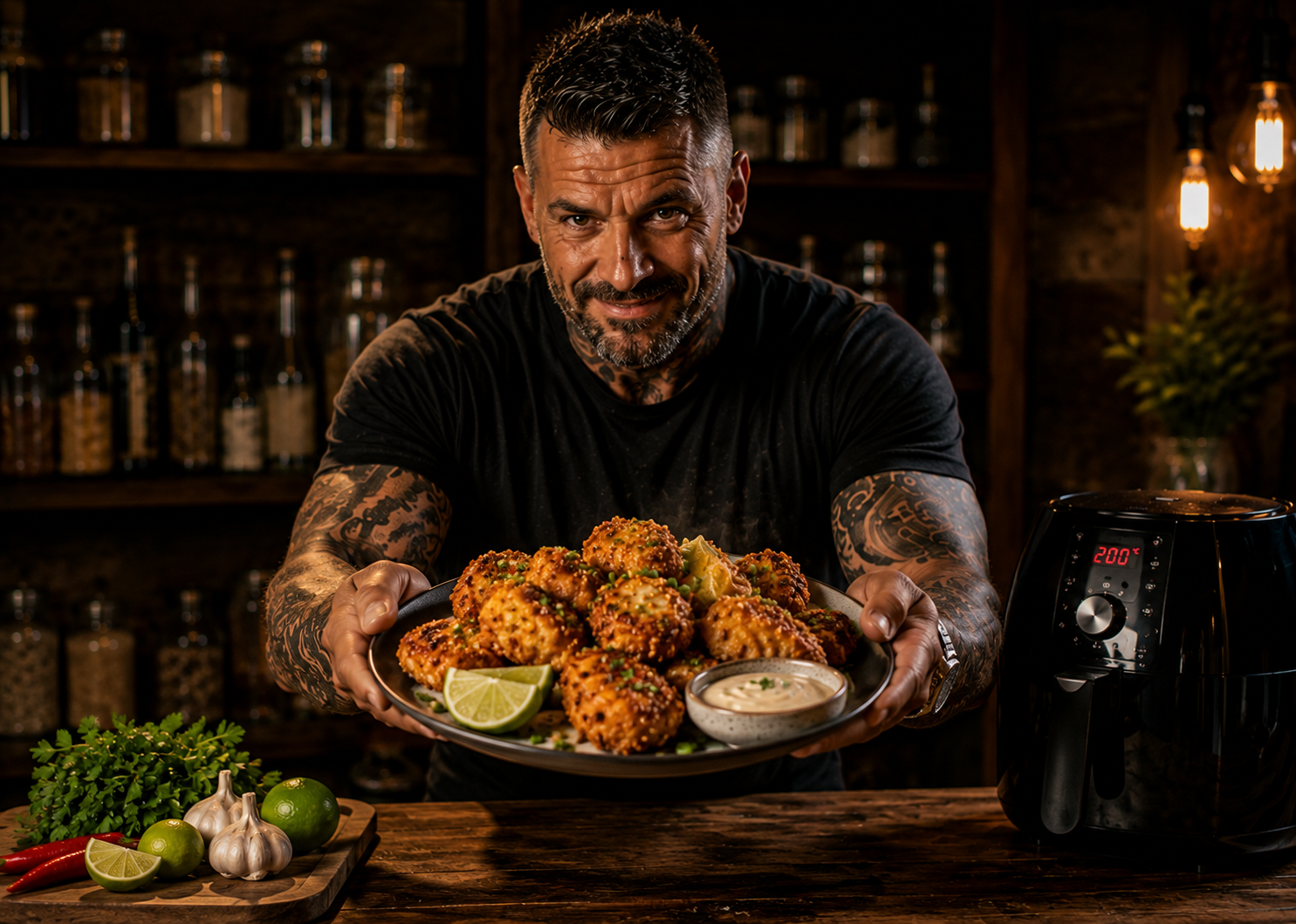 Air-Fryer Caribbean Coconut Lime Cod Bites