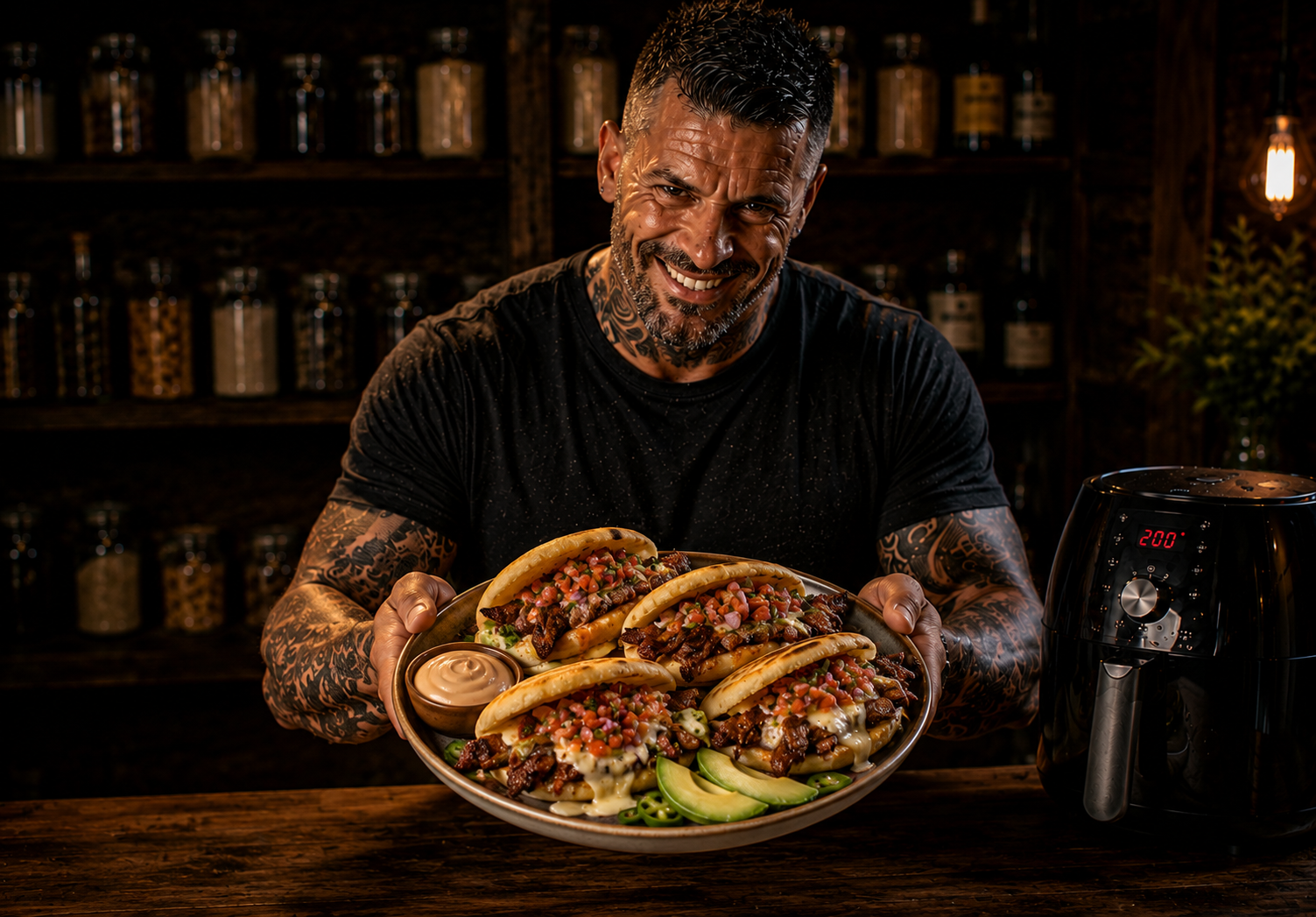 Air-Fryer Colombian Arepa Beef Melt Pockets