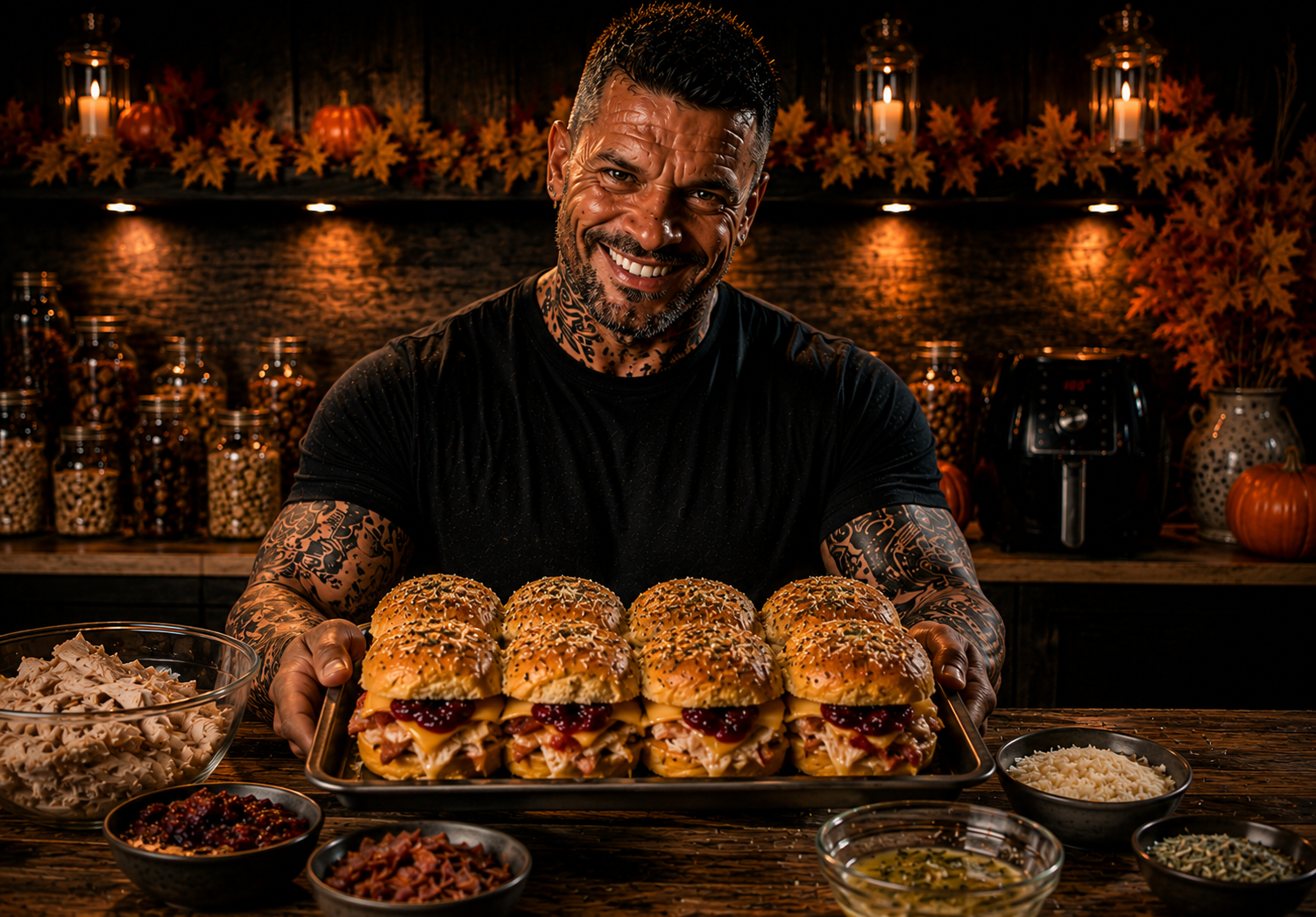AIR-FRYER CORNBREAD TURKEY SLIDERS