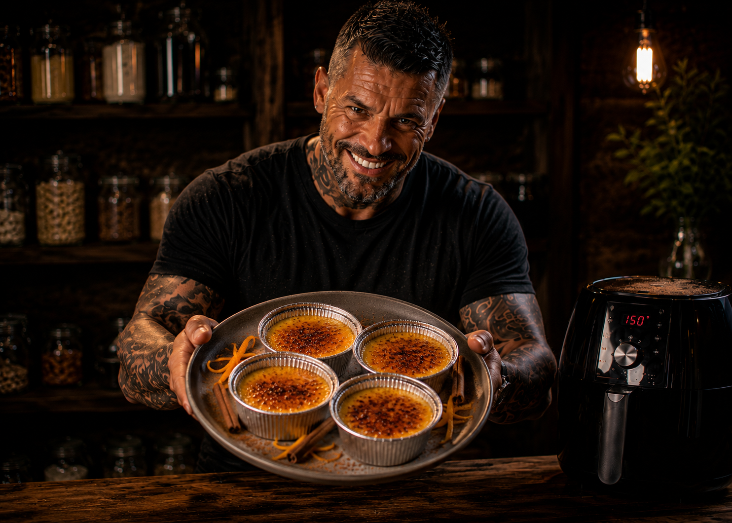 Air-Fryer Crema Catalana Custard Pots