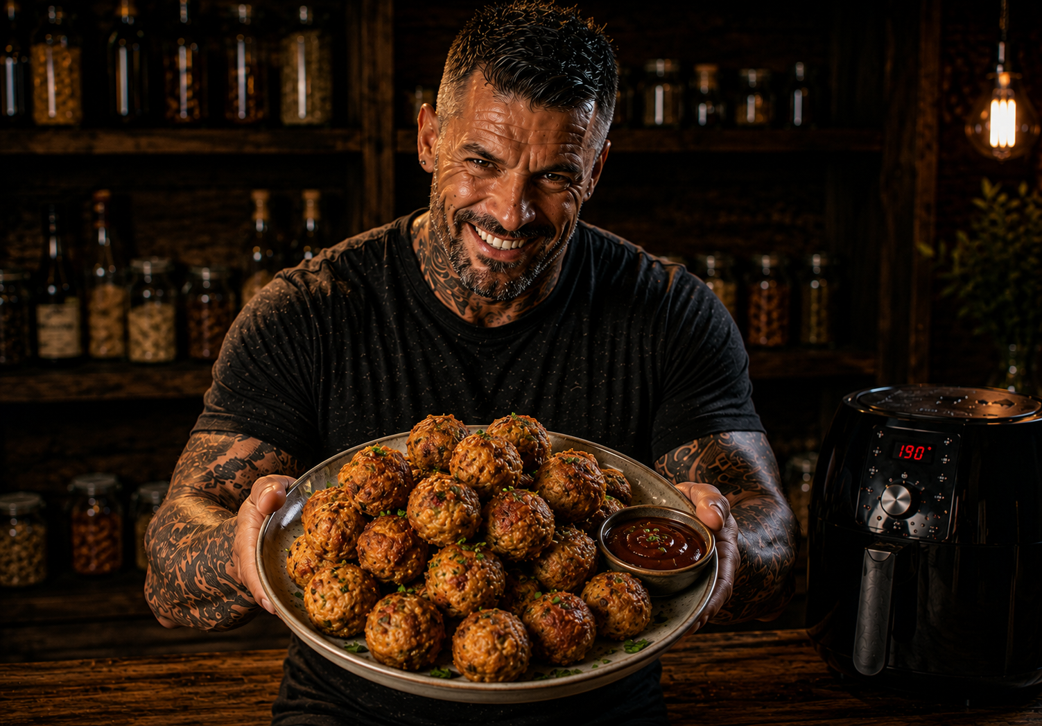 Air Fryer Crispy Cornbread Stuffing Bites