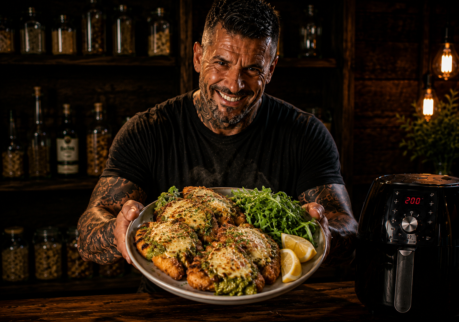 Air-Fryer Crispy Pesto Chicken Cutlet Boxes