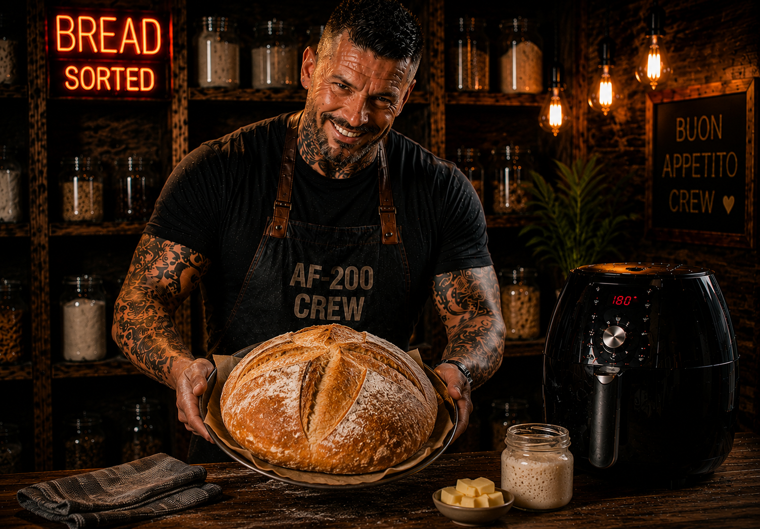 Air-Fryer Crusty Sourdough Boule