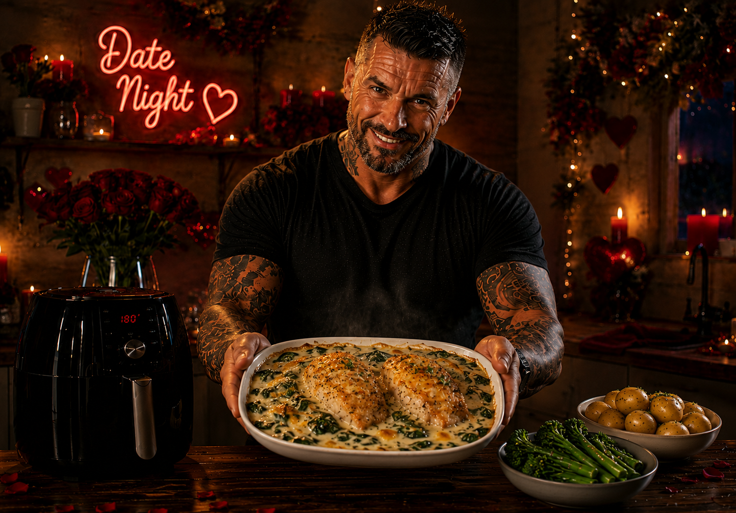 Air-Fryer Cod Florentine Gratin Pots