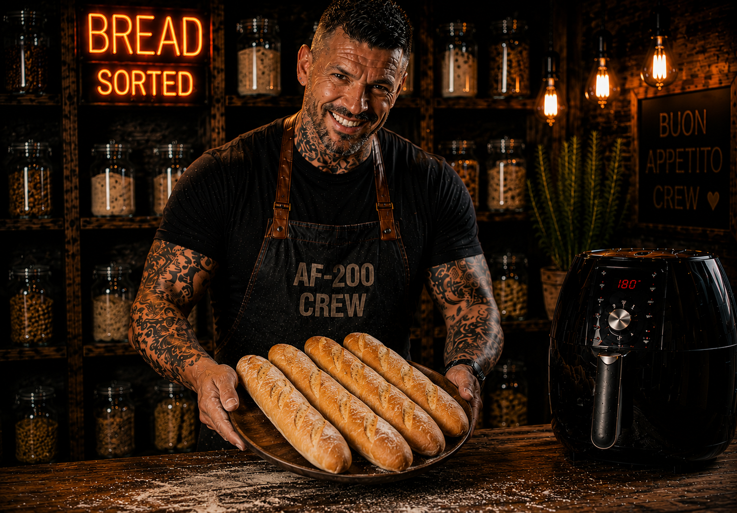 Air-Fryer French Ficelle Baguettes