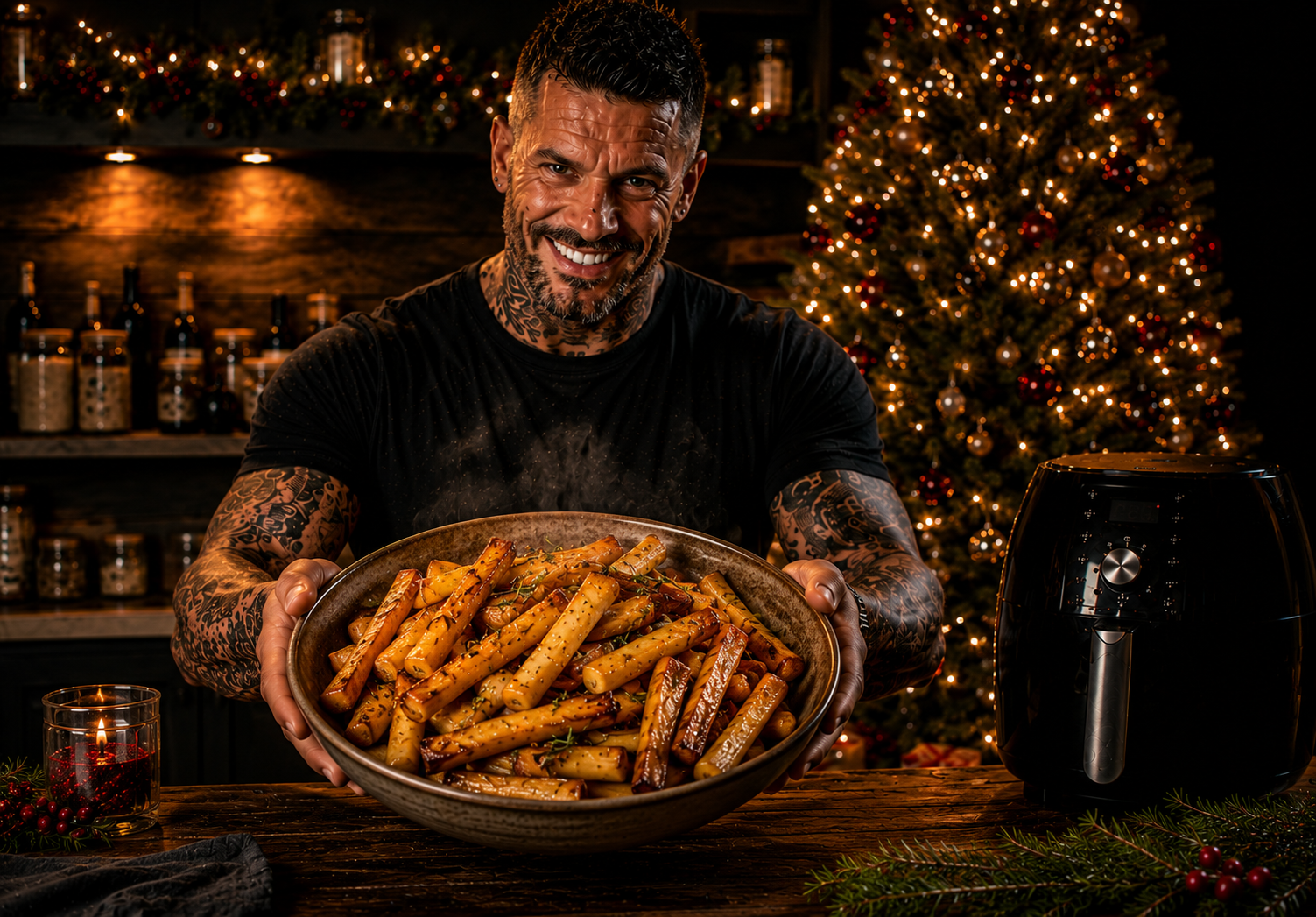 Air-Fryer Honey Roast Parsnips