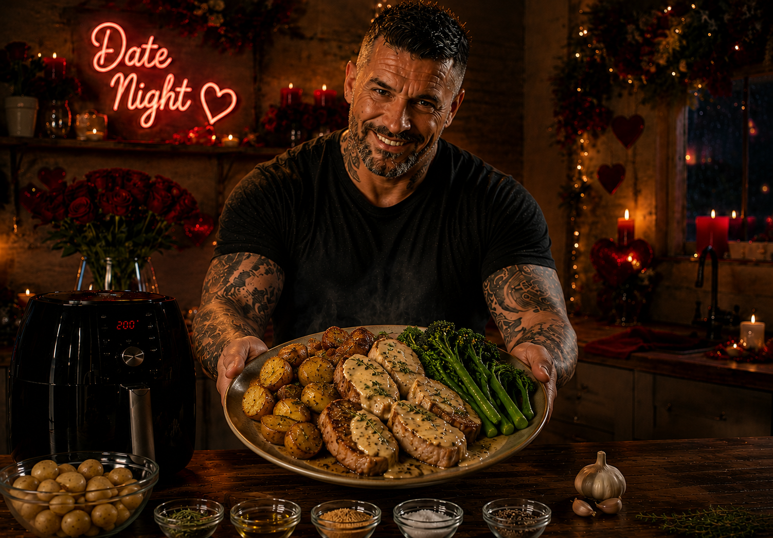Air-Fryer Honey Mustard Pork Fillet Medallions