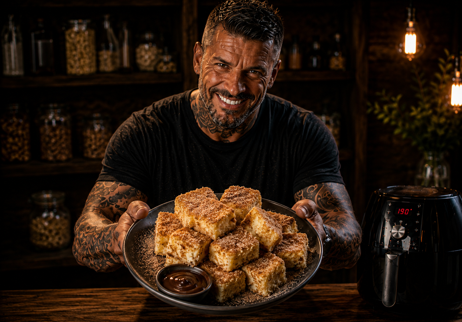 Air-Fryer Leche Frita Custard Bites