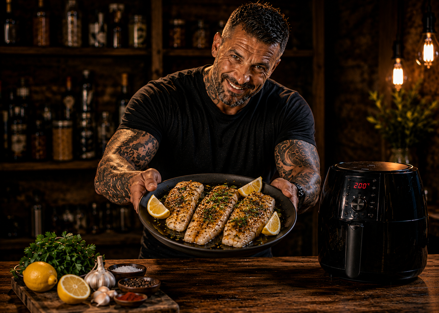 Air-Fryer Australian Lemon Pepper Barramundi
