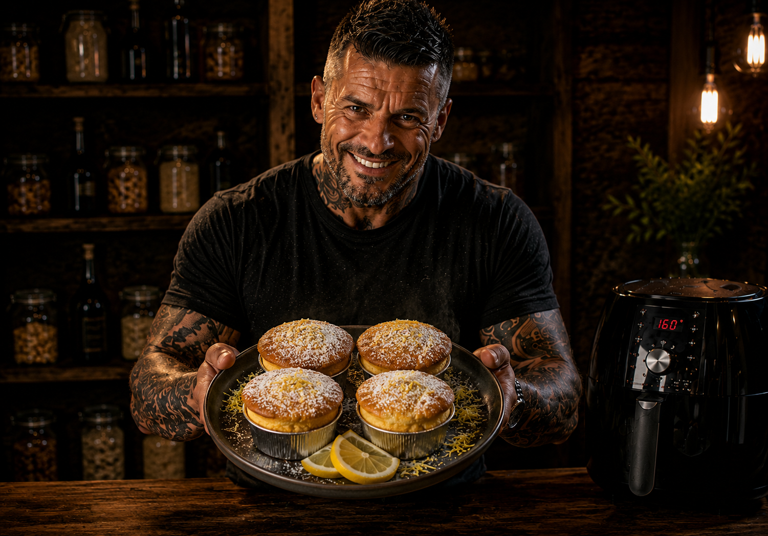 Air-Fryer Lemon Ricotta Cake Pots