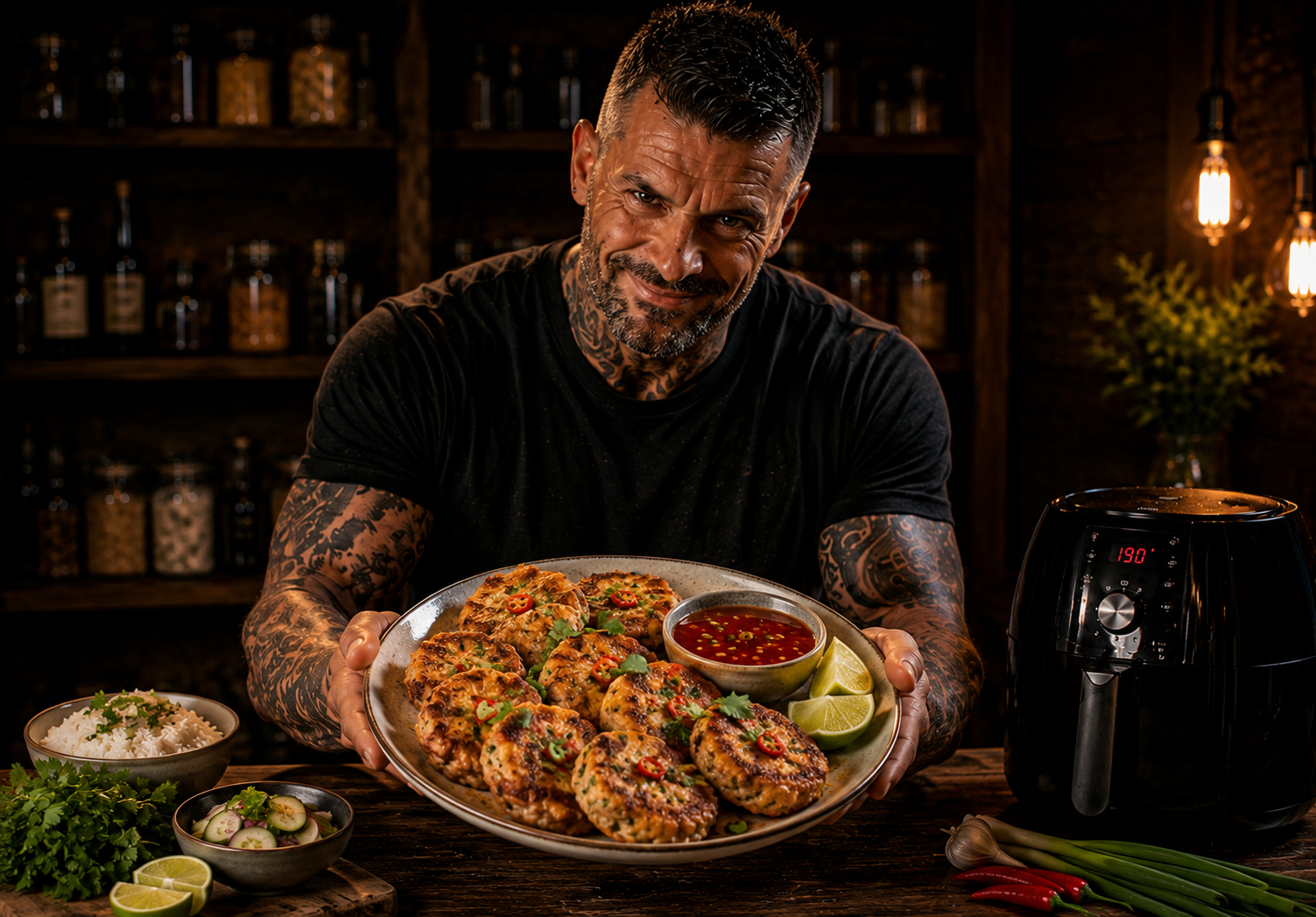 Air-Fryer Thai Chilli Lime Fish Cakes