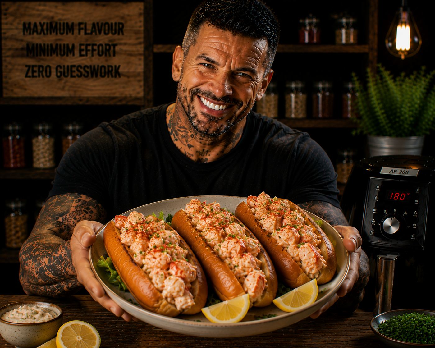 Air-Fryer Lobster Roll Style Subs