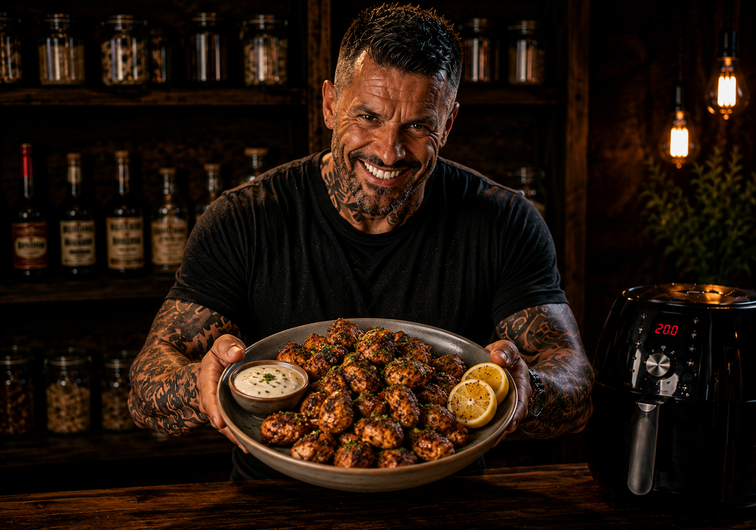 Air-Fryer Louisiana Blackened Chicken Bites