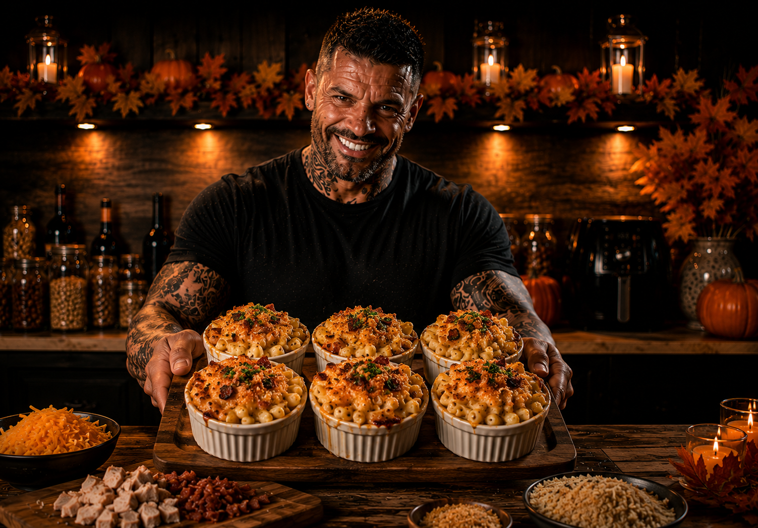 AIR-FRYER MAC & CHEESE THANKSGIVING POTS