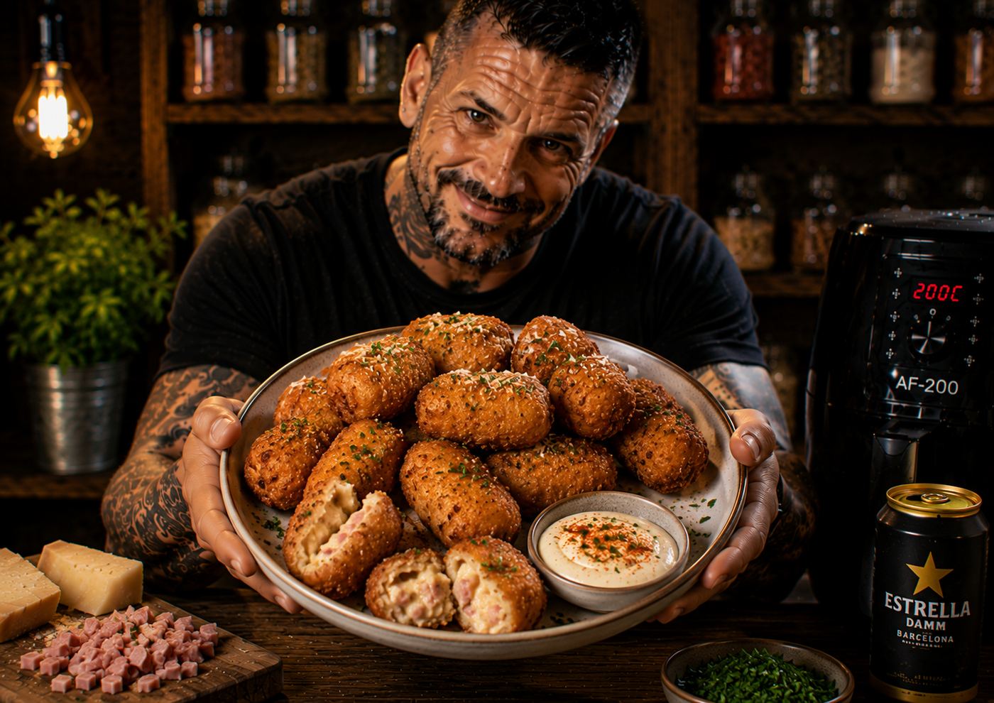 Air-Fryer Madrid Croquetas de Jamón Bites