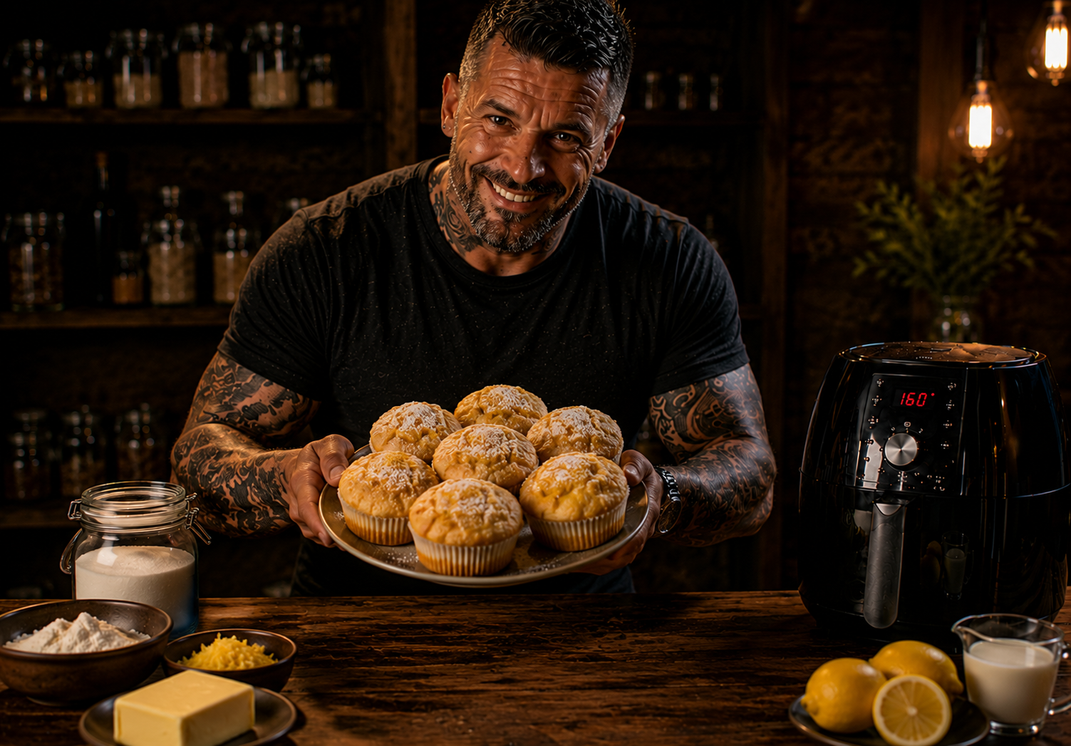 Air-Fryer Magdalenas Lemon Sponge Cups