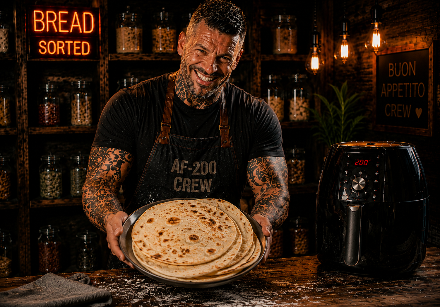 Air-Fryer Mexican Flour Tortillas
