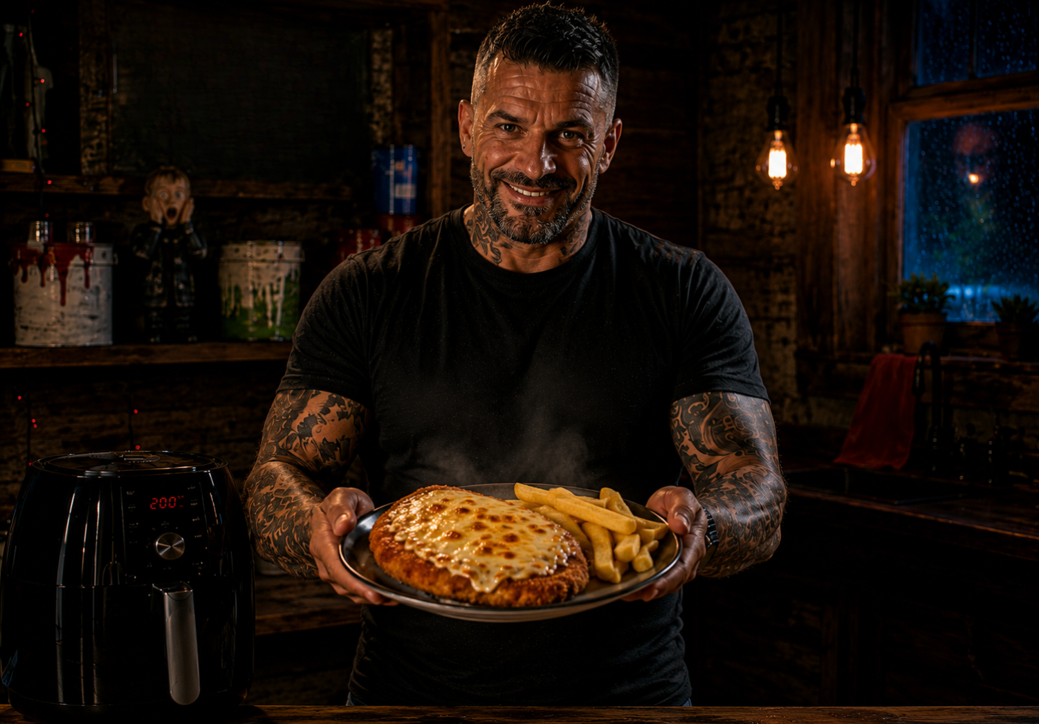 Air-Fryer Mini Chicken Parmo