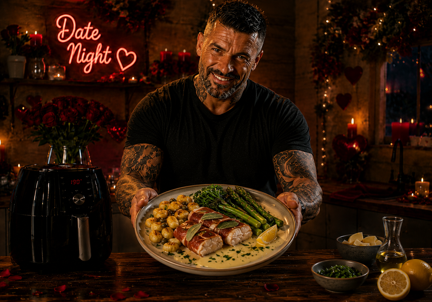 Air-Fryer Monkfish Saltimbocca with Brown Butter Gnocchi