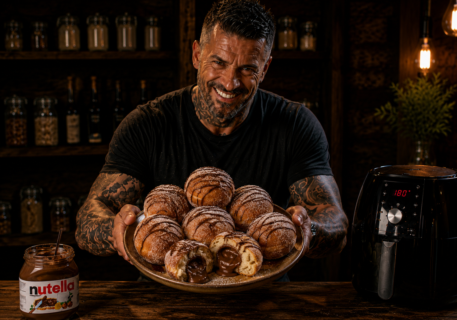 Air-Fryer Nutella Bomboloni Bites